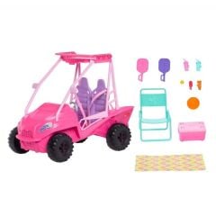 Barbie Mysteries Beach Detectives Plaj Arabası Bebek, Araç ve Aksesuarları- JFV68