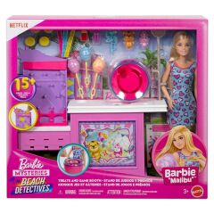 Barbie Mysteries Beach Detectives Bebek, Oyun Seti ve Aksesuarları- JFV67