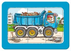 Ravensburger 3x6 Parçalı Çerçeveli Puzzle Araçlar (065738)