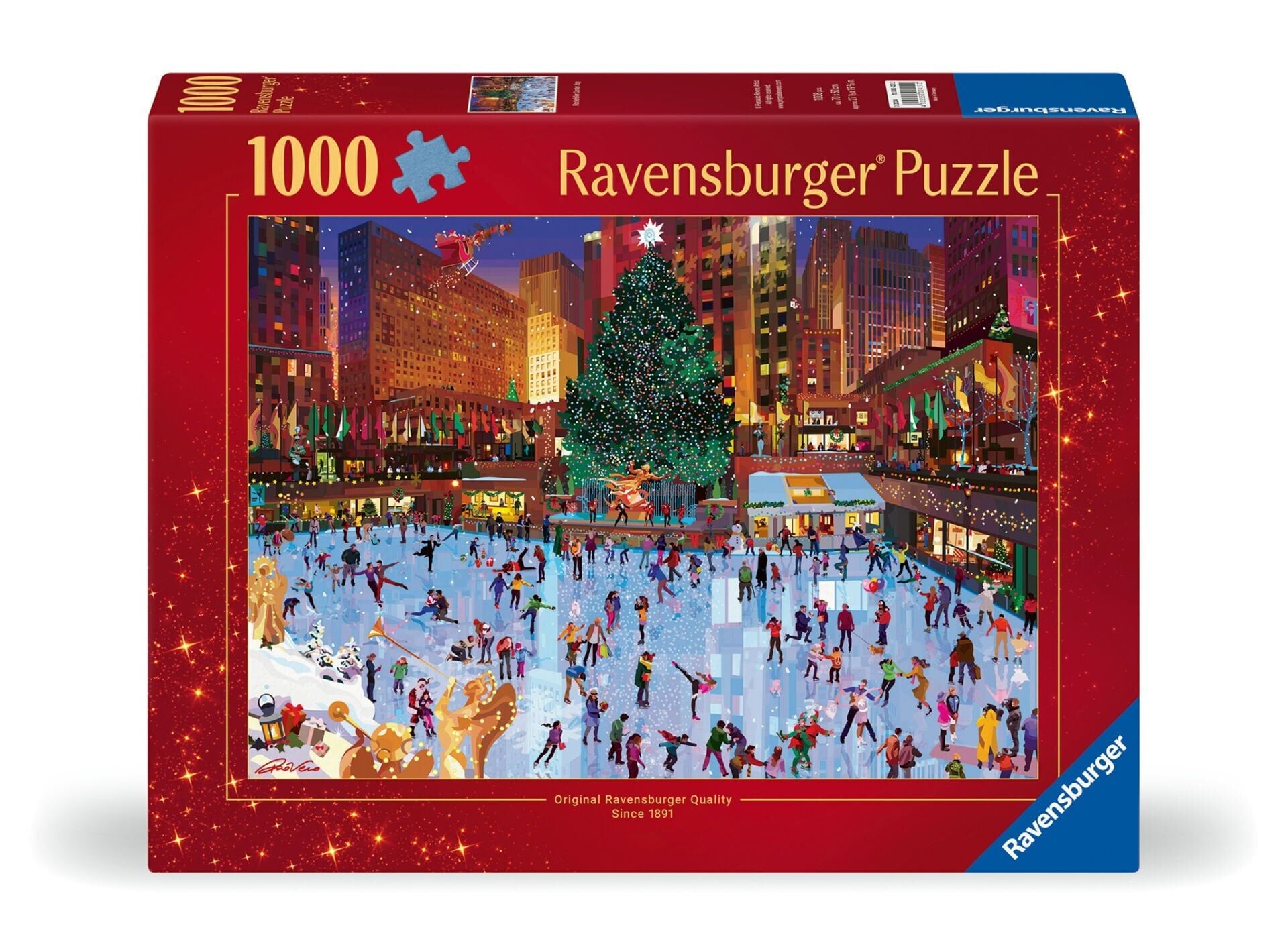 1000 Parça Puzzle Noel Akşamı Buz Pateni (120004202)