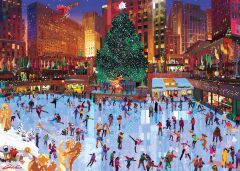 1000 Parça Puzzle Noel Akşamı Buz Pateni (120004202)