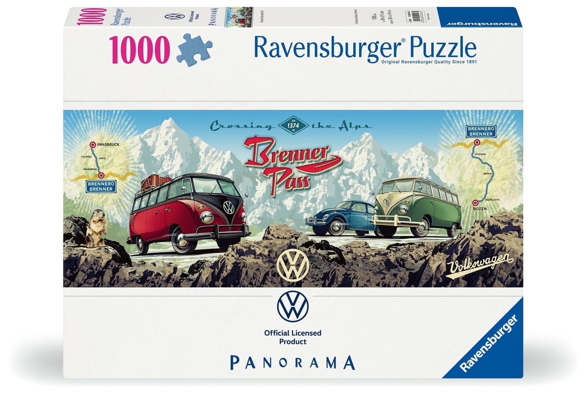 1000 Parça Panoramik Puzzle VW (120004431)