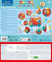 17551 Baby Clementoni - Montessori İtfaiye Kamyonu 18+ ay