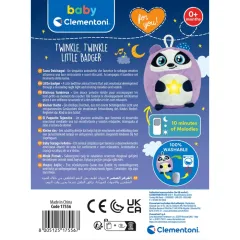 17556 Baby Clementoni - Minik Porsuk 0+ ay - Işıklı ve Sesli Pelüş Porsuk