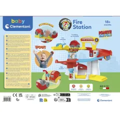 17559 Baby Clementoni - Eğlenceli Garaj 18+ ay - Taklacı Arabalar İtfaiye İstasyonu