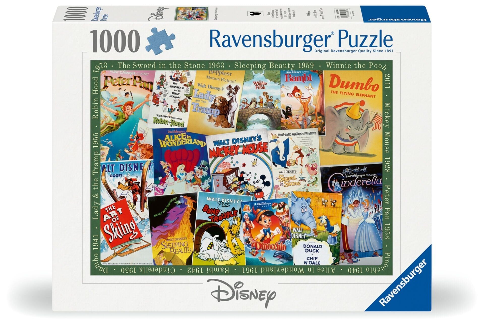 1000 Parça Puzzle Disney Vintage Poster (120006893)