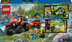 60412 LEGO® City 4x4 Kurtarma Botlu İtfaiye Kamyonu