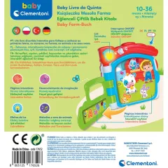 17652 Baby Clementoni - Bebek Kitabı 0-36 ay