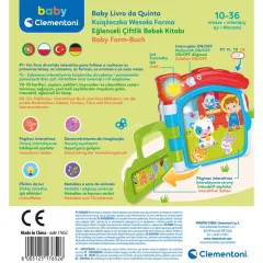 17652 Baby Clementoni - Bebek Kitabı 0-36 ay