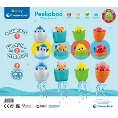 17655 Baby Clementoni - Saklanan Su Arkadaşları Banyo Oyuncağı 6+ ay