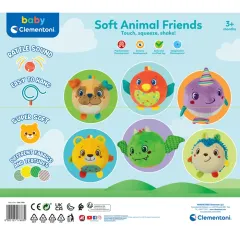 17683 Baby Clementoni - Yumuşak Hayvan Arkadaşlar 3+ ay