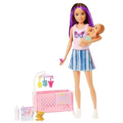 Barbie Skipper Bebek Bakıcılığı FHY97 - Beşikli Oyun Seti HJY33