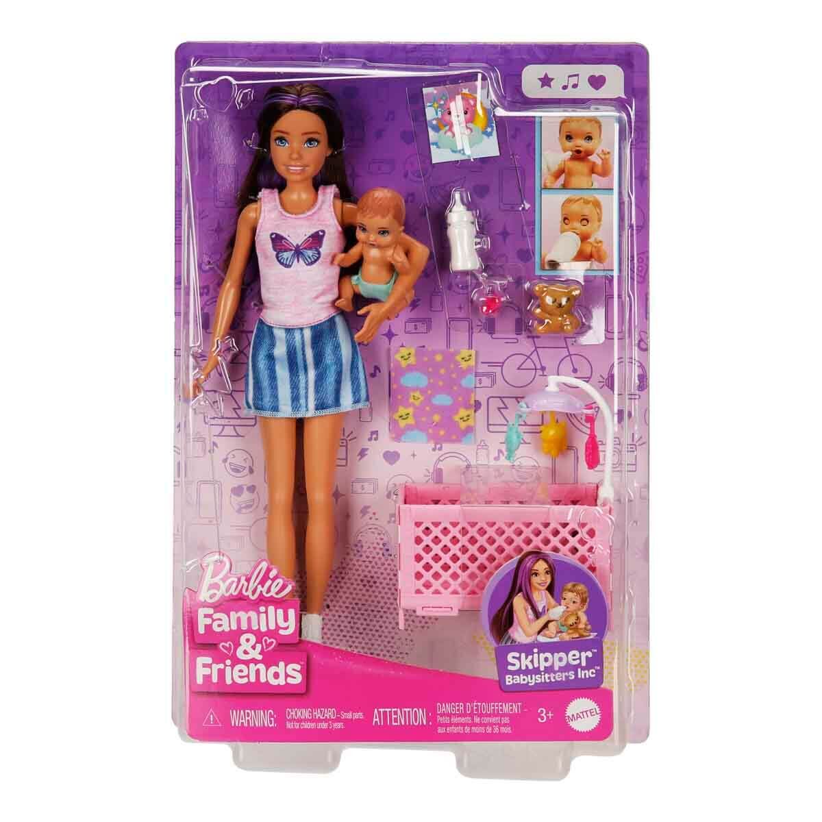 Barbie Skipper Bebek Bakıcılığı FHY97 - Beşikli Oyun Seti HJY33
