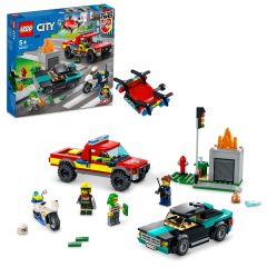 60319 LEGO City İtfaiye Kurtarma Operasyonu ve Polis Takibi