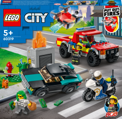 60319 LEGO City İtfaiye Kurtarma Operasyonu ve Polis Takibi