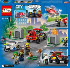 60319 LEGO City İtfaiye Kurtarma Operasyonu ve Polis Takibi