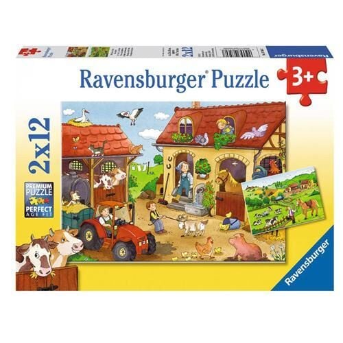 2x12 Parça Puzzle Çiftlikte Çalışmak (075607)