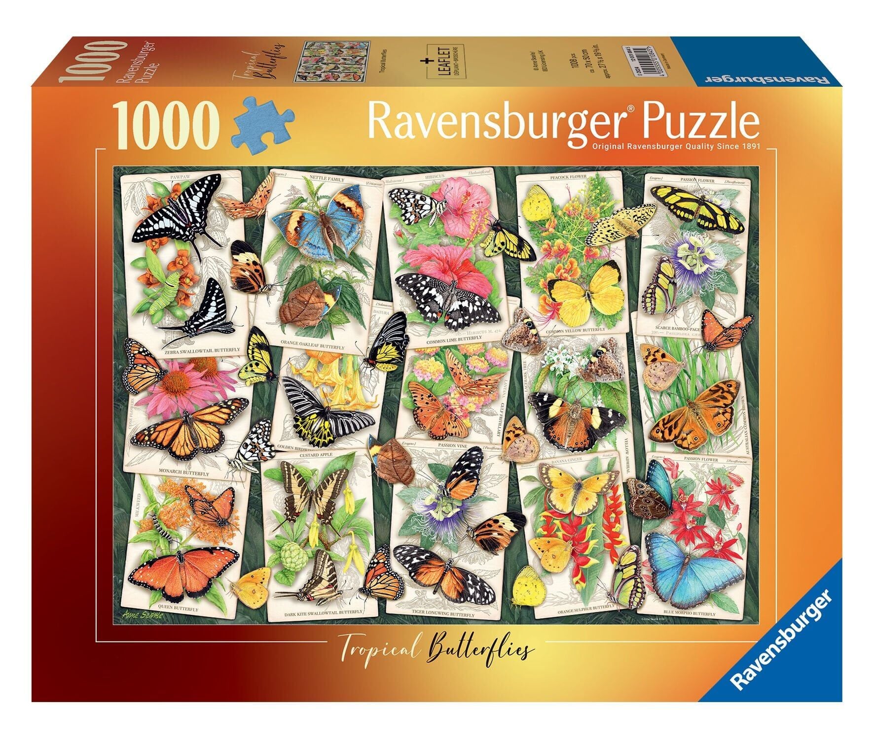 1000 Parça Puzzle Tropik Kelebekler (120010845)