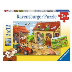 2x12 Parça Puzzle Çiftlikte Çalışmak (075607)