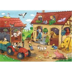 2x12 Parça Puzzle Çiftlikte Çalışmak (075607)