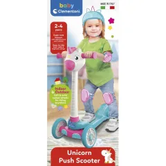 17749 Baby Clementoni - Unicorn Skuter 2-4 yaş - Tek Boynuzlu At Push Scooter