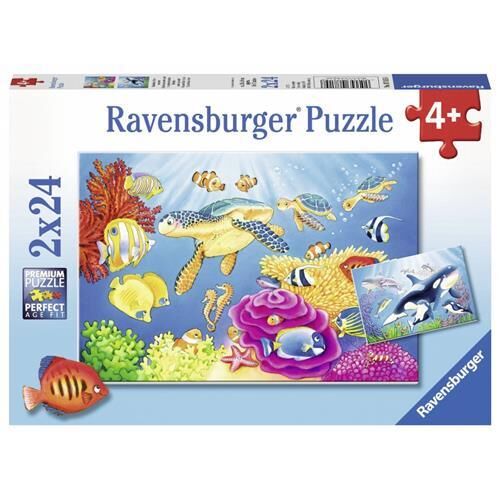 Ravensburger 2x24 Parçalı Puzzle Deniz Altında-078158 (078158)