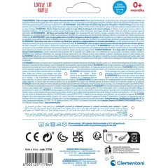 17784 Baby Clementoni - Sevimli Kedi Çıngırak 0+ ay