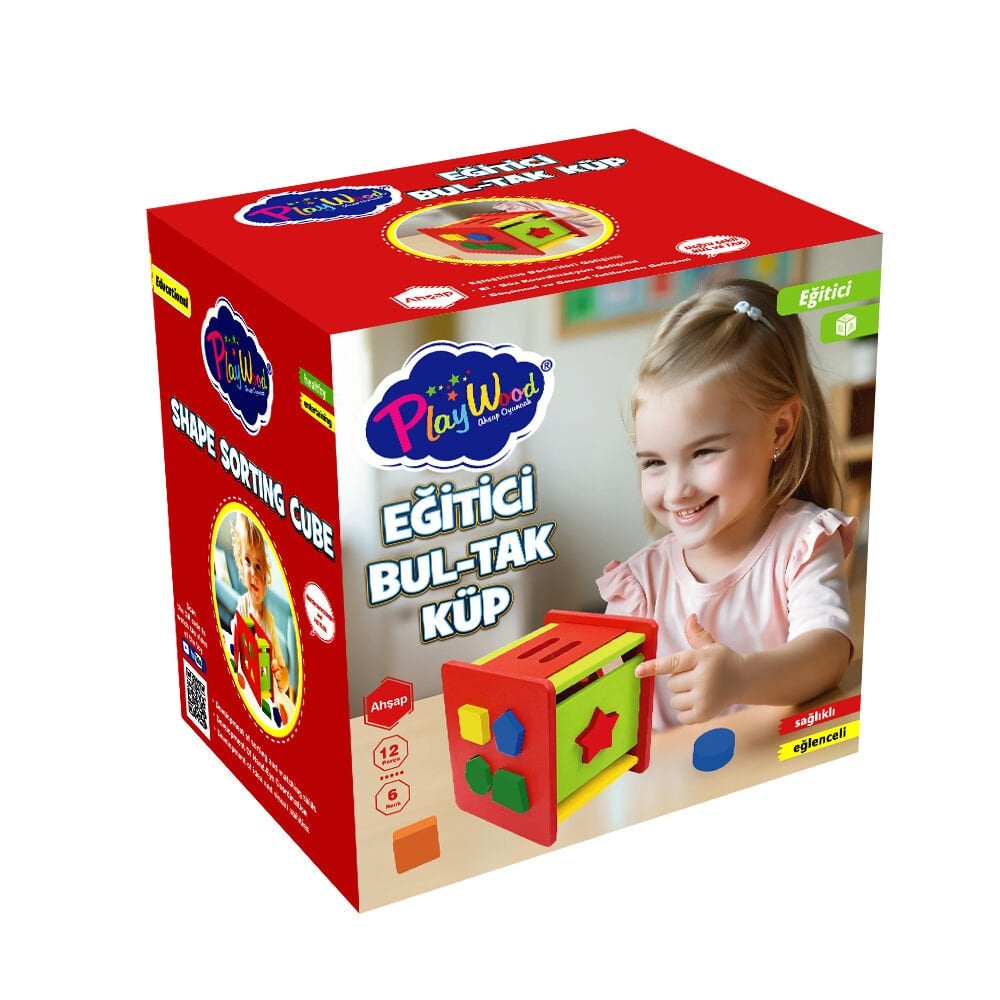 KUTUDA AHŞAP EĞİTİCİ BUL- TAK KÜP ONY-411