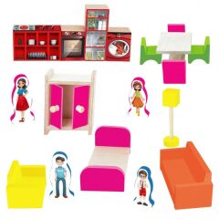 KUTUDA AHŞAP MİNYATÜR EV EŞYALARI SETİ ONY-407