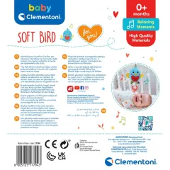 17794 Baby Clementoni - Müzikli Pelüş Kuş 0+ ay