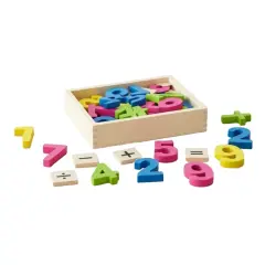 KUTUDA 26 PARÇA AHŞAP KASALI RENKLİ RAKAMLAR ONY-401