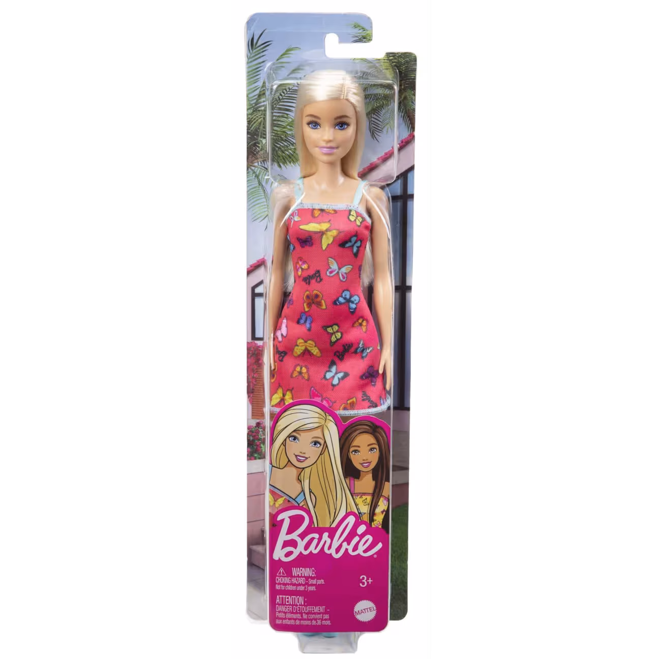 Barbie Şık Barbie Bebekler- T7439 - Pembe Elbiseli