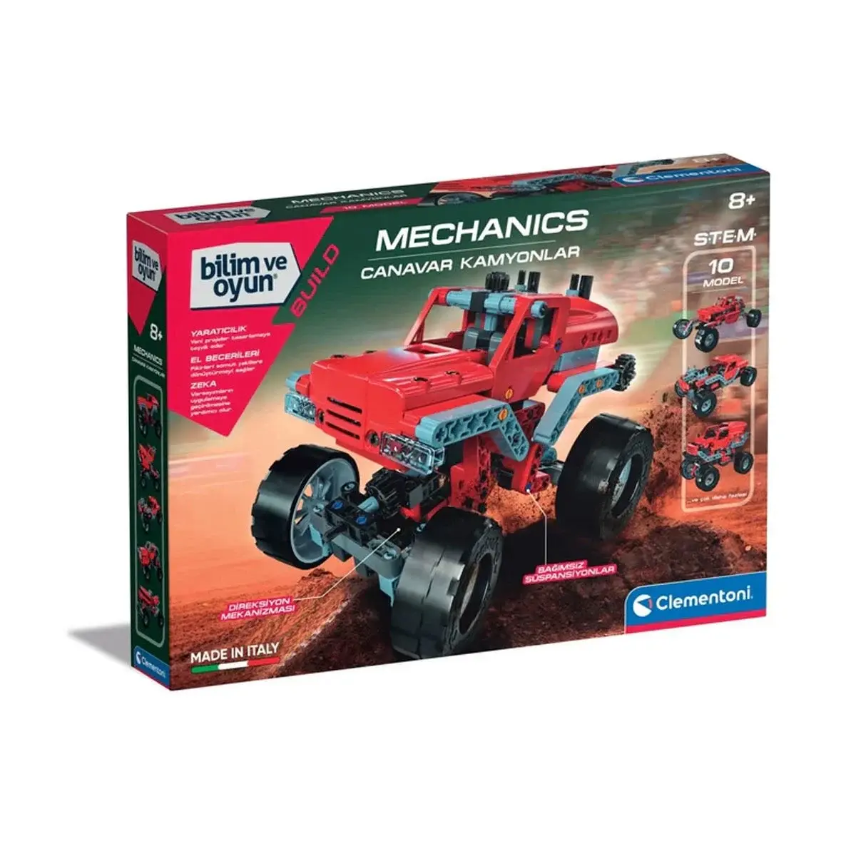 Clementoni Mekanik Laboratuvarı - Canavar Kamyonlar +8 yaş-  75038TR