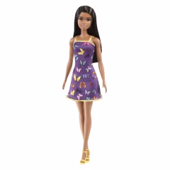 Barbie Şık Barbie Bebekler- T7439 - Mor Elbiseli