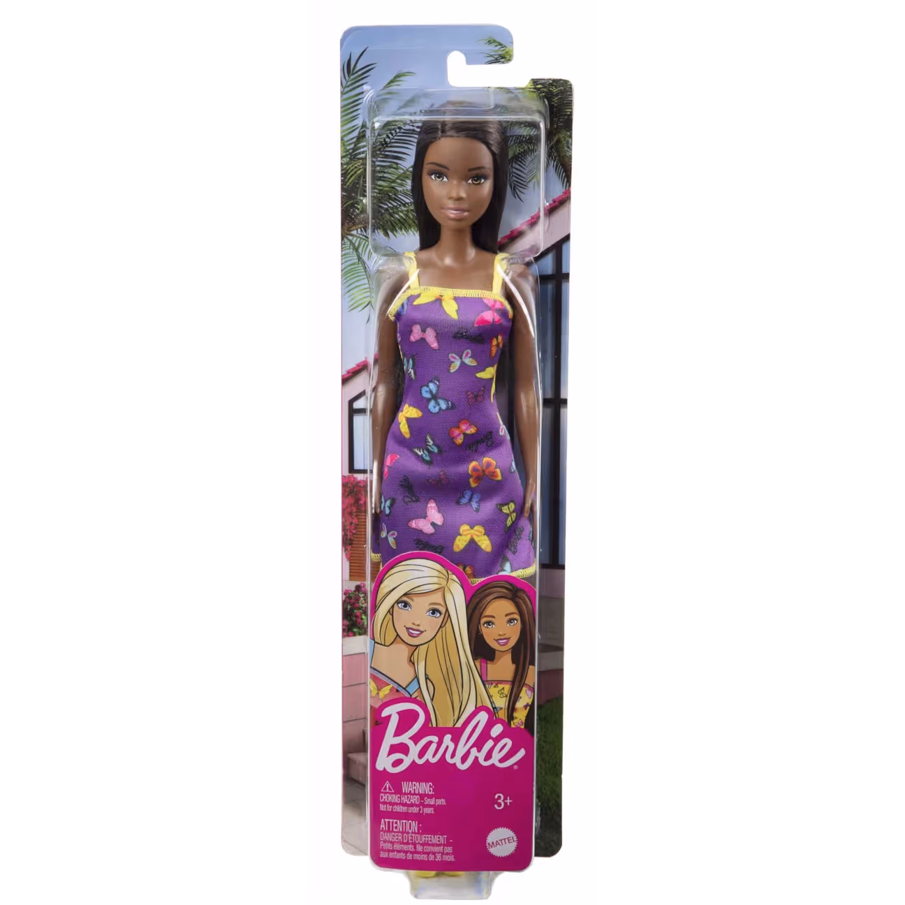 Barbie Şık Barbie Bebekler- T7439 - Mor Elbiseli