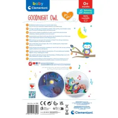17801 Baby Clementoni - Işıklı Pelüş Baykuş 0+ ay