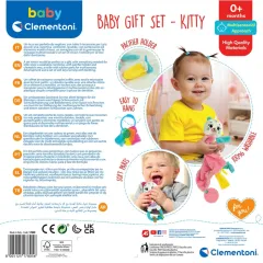 17805 Baby Clementoni - Bebek Hediye Seti - Kedicik 0+ ay