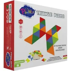 KUTUDA 24 PARÇA AHŞAP ÜÇGEN PUZZLE ONY-395