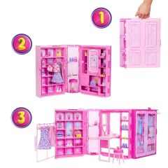 Barbie'nin Rüya Gardrobu ve Bebek- HXD58