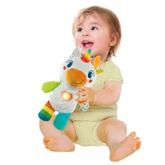 17846 Baby Clementoni - Tek Boynuzlu At Pelüş Oyuncak 6+ ay
