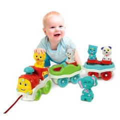 17848 Baby Clementoni - Sevimli Hayvanlar Treni 12-36 ay