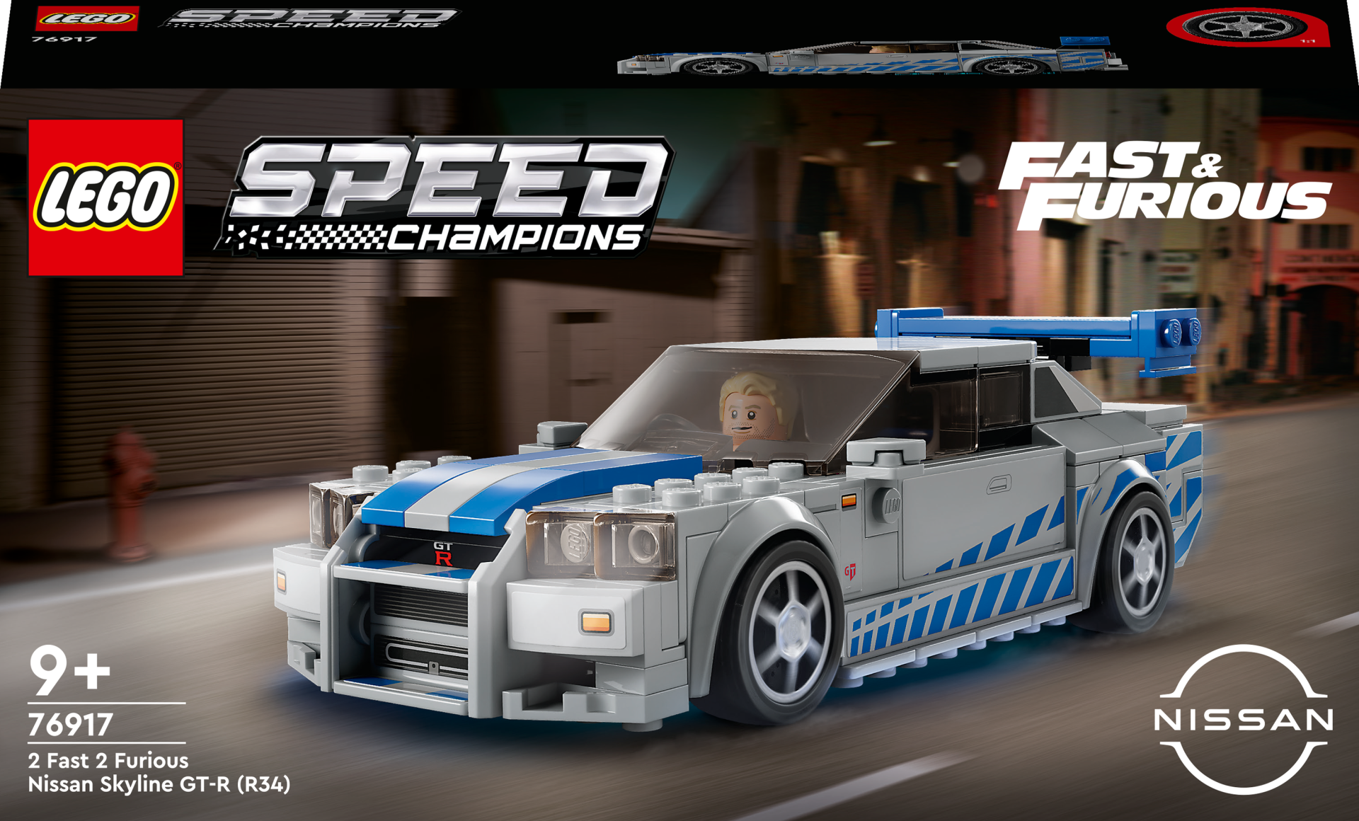 76917 LEGO® Speed Champions Daha Hızlı Daha Öfkeli Nissan Skyline GT-R (R34)