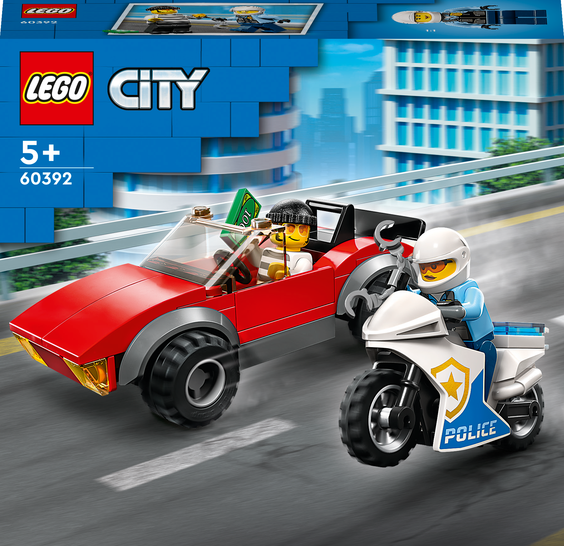 60392 LEGO® City Polis Motosikleti Araba Takibi
