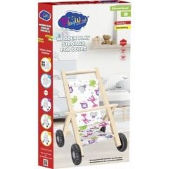 KUTUDA AHŞAP OYUNCAK BEBEK ARABASI ONY-386