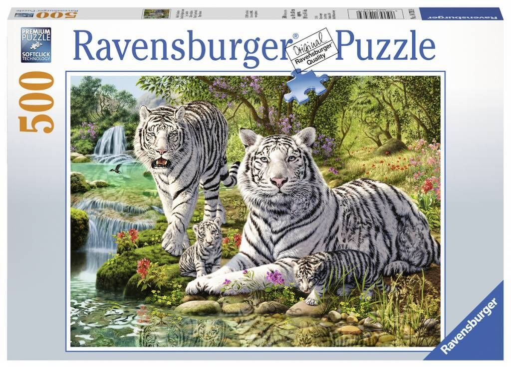 500 Parça Puzzle White Tiger Family (147939)