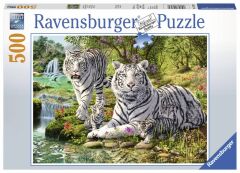 500 Parça Puzzle White Tiger Family (147939)