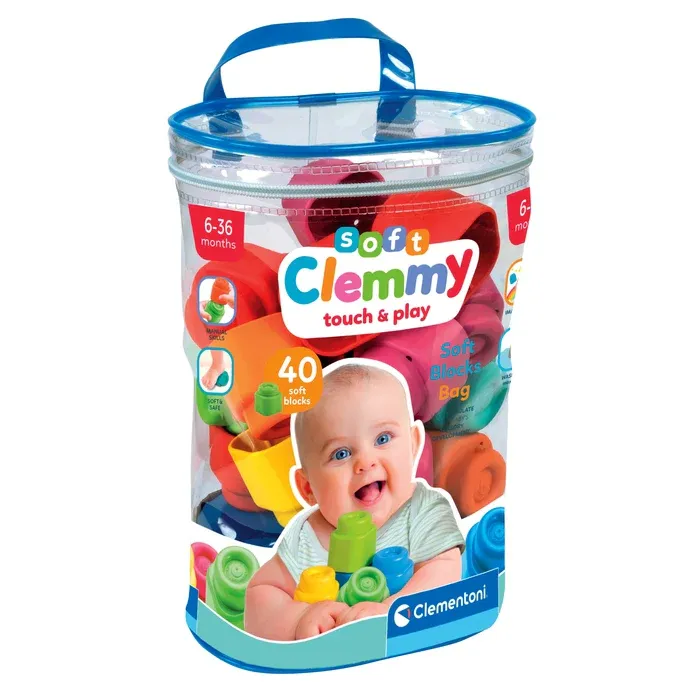 17878 Soft Clemmy - Yumuşak Blok Çantası - 40 parça