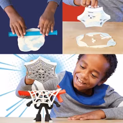 Play-Doh Marvel Spider Man Fırlatma ve Dilimle Savaşı Oyun Hamuru Seti-  F9827