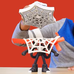 Play-Doh Marvel Spider Man Fırlatma ve Dilimle Savaşı Oyun Hamuru Seti-  F9827