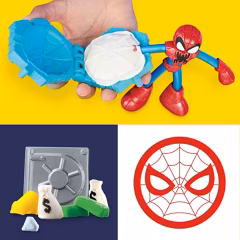 Play-Doh Marvel Spider Man Fırlatma ve Dilimle Savaşı Oyun Hamuru Seti-  F9827